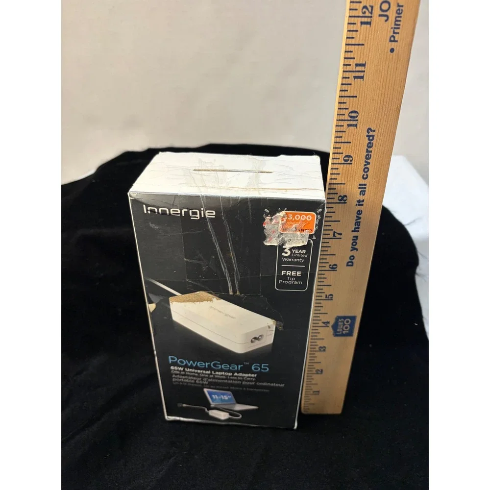 Innergie PowerGear 65 Universal Laptop Adapter 65W White ADP-65WH AB with Tips